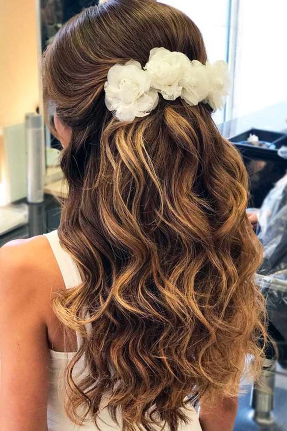 15 Wonderful Long Wedding & Prom Hairstyle Ideas em 2020 .