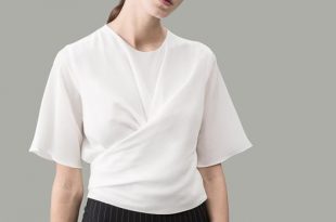 The Martha silk wrap shirt: Figure of a Saint | silk shirts by VAUGH